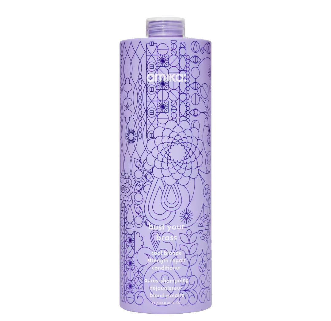 Amika Blonde Repair Shampoo & Conditioner Duo 33.8oz - Cool Blonde Tone & Strength
