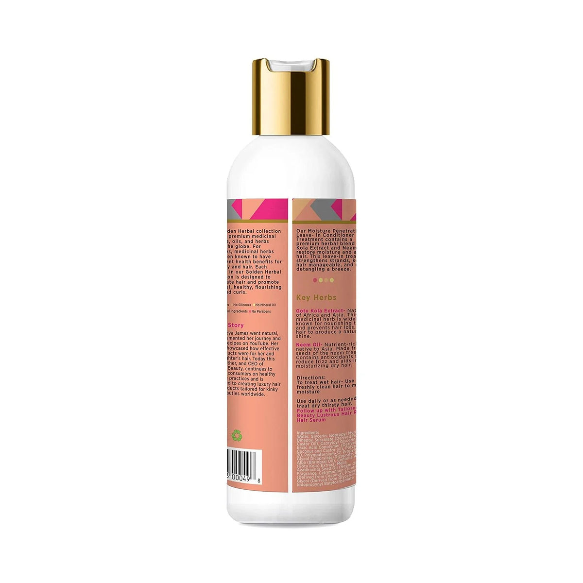Leave-In Hair Conditioner 8 oz Natural Moisturizing Detangler Frizz Control
