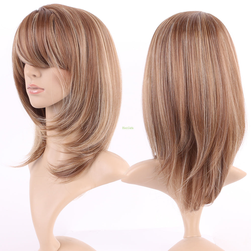 Long Ombre Wigs - Heat Resistant Synthetic Hair, Thick Full Wigs
