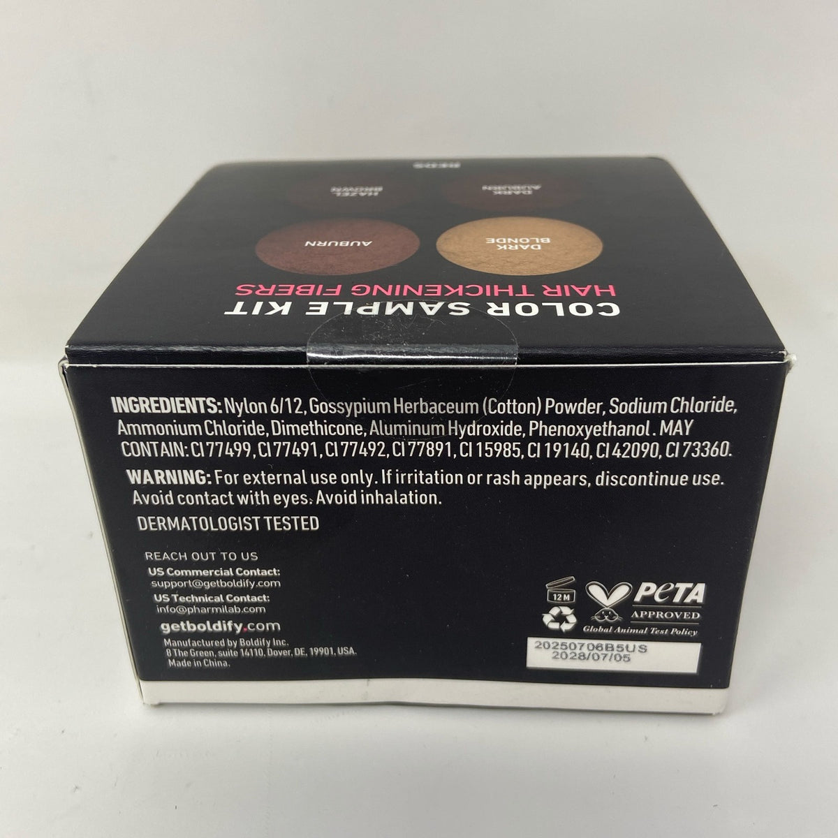 Hair Fibers Sample Kit - Reds, 4 Shades, 0.70oz
