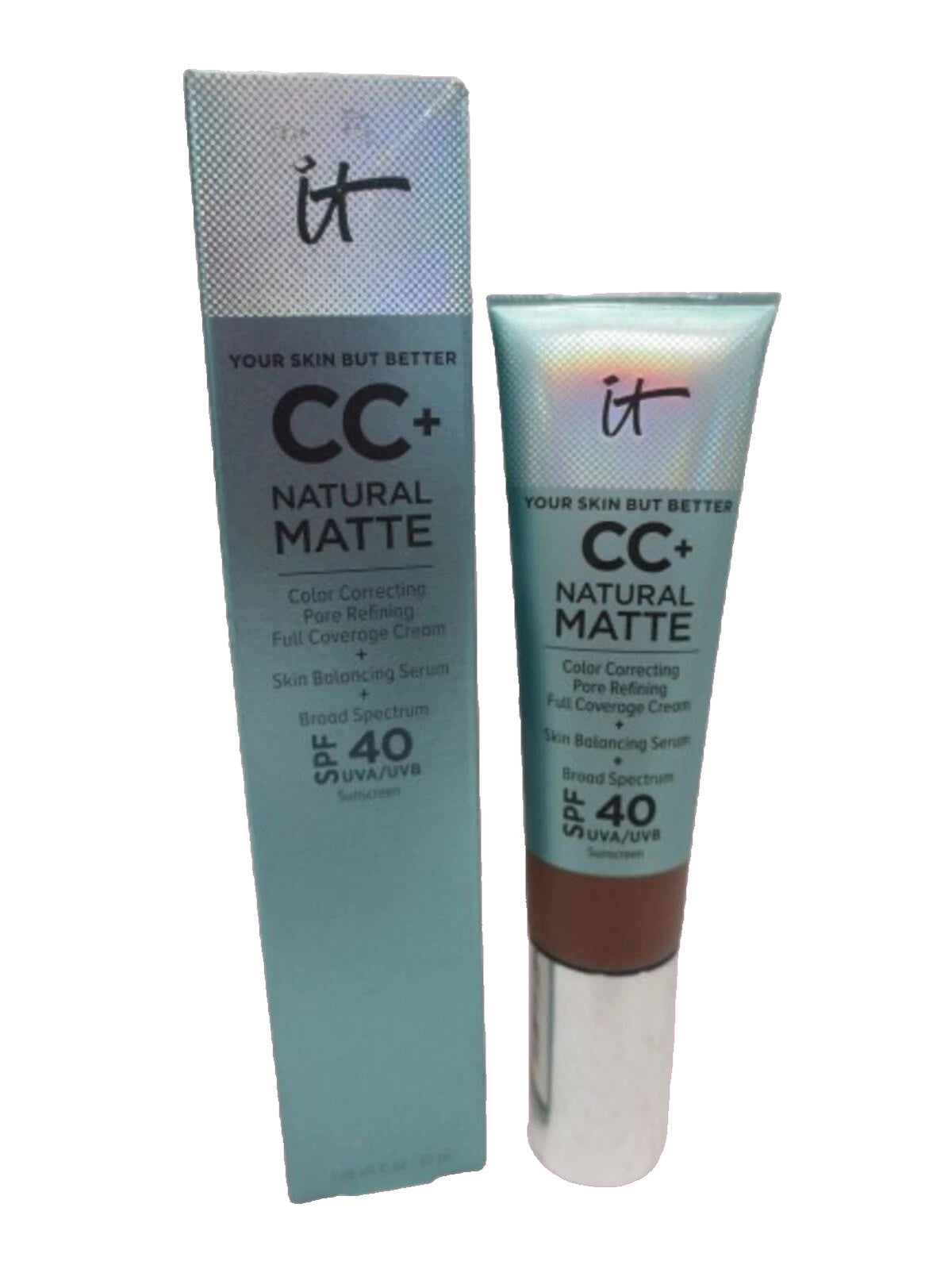 IT Cosmetics CC+ Natural Matte Color Correcting SPF40 Neutral Deep 1.08 oz