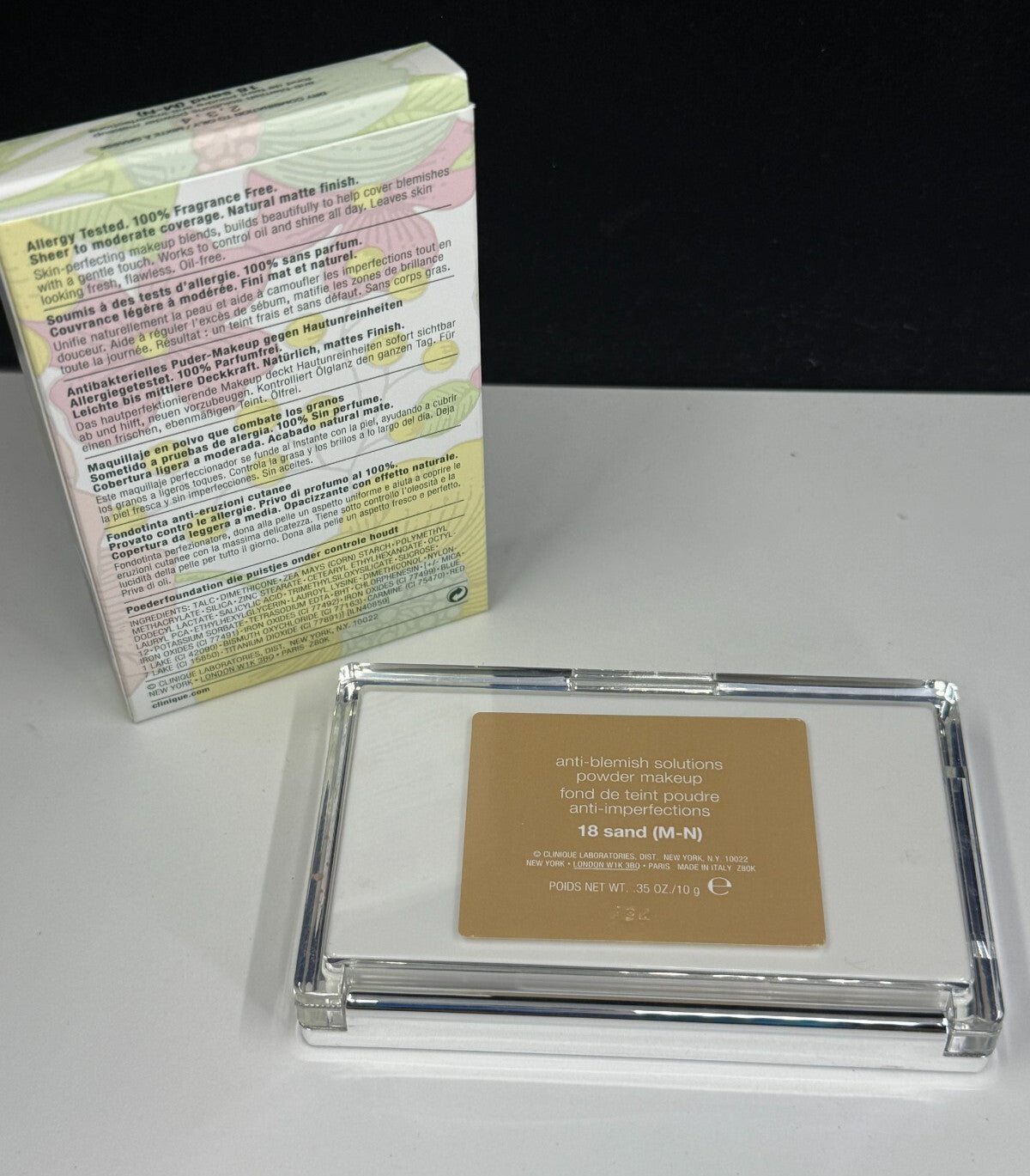 Clinique Acne Solutions Powder Makeup 18 Sand (M-N) 0.35 oz - NIB