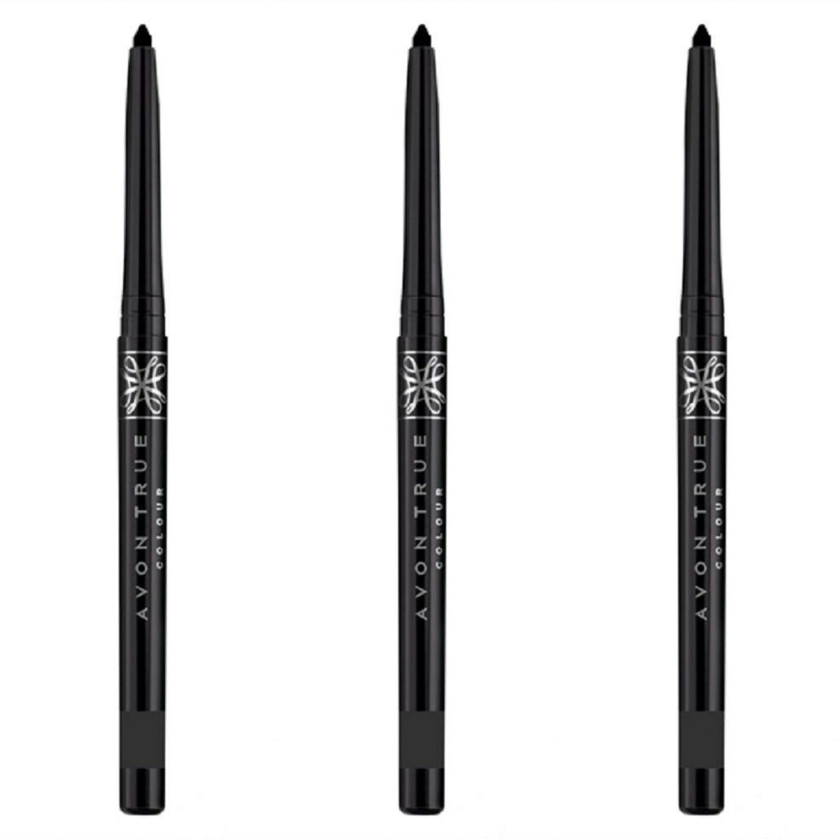 Set of 3 Eyeliner Pencils in Various Shades - Long-lasting, Smudge-proof, Precise Application