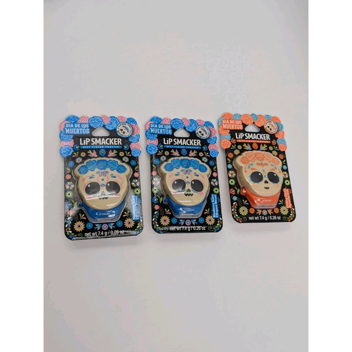 3 Pack Lip Balm Set - Dia De Los Muertos Bloodberry & Citrus Flavors