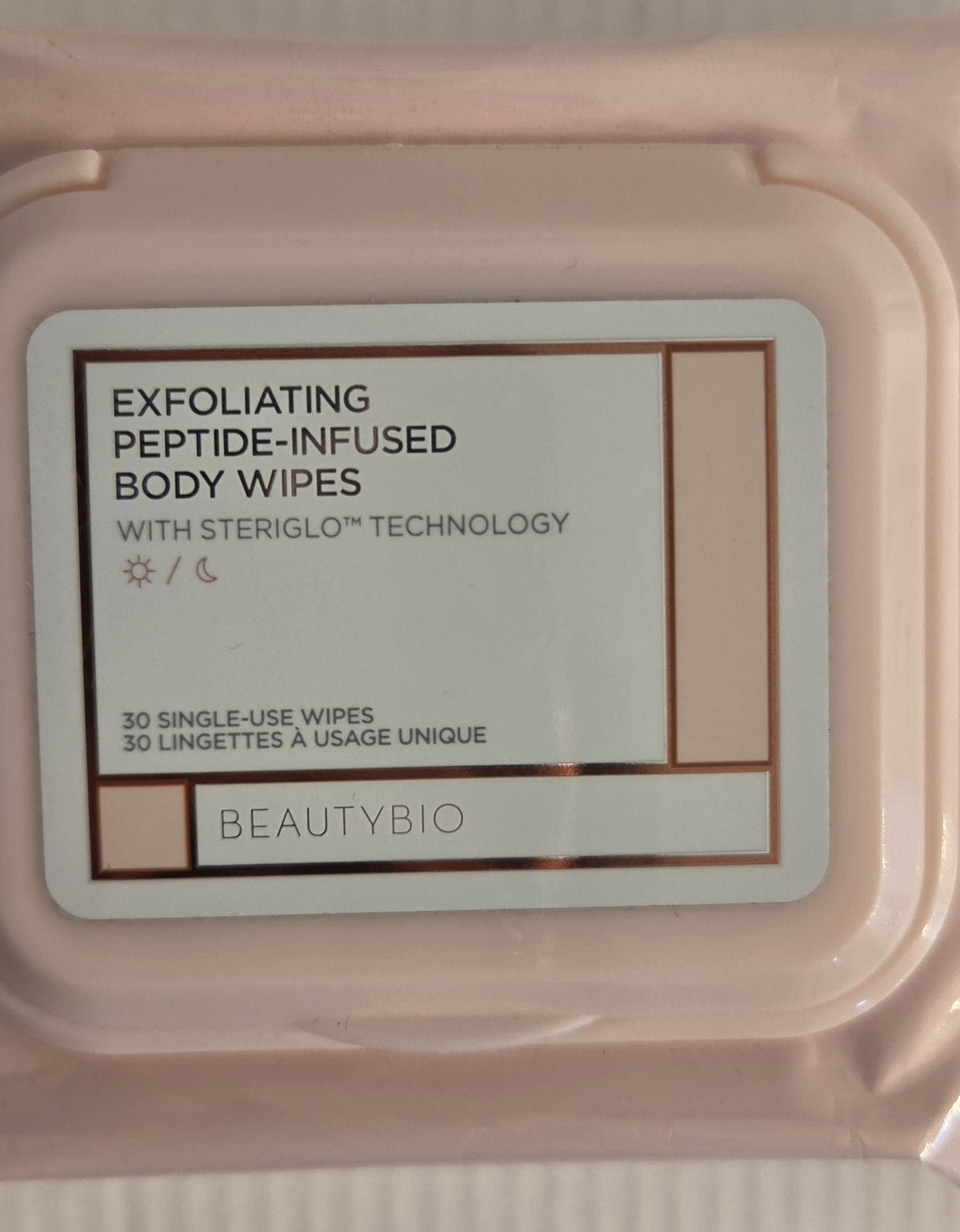 BeautyBio Exfoliating Peptide-Infused Body Wipes – 30 Count NEW