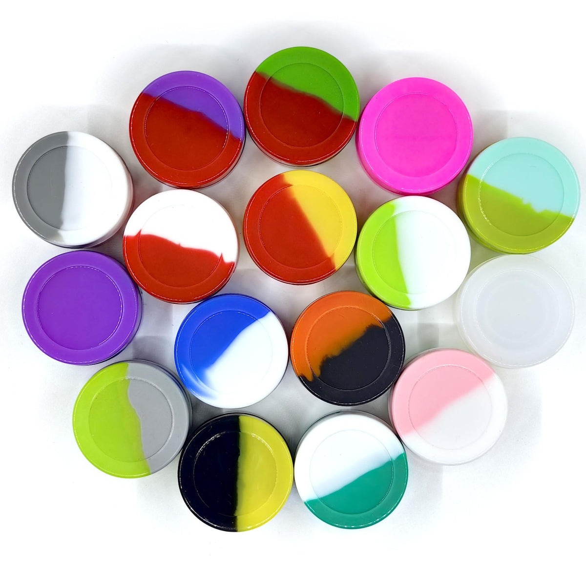 5ml Silicone Storage Jars Set – 50 Non-Stick Wax Containers for Cosmetics, Lip Balm & Skincare