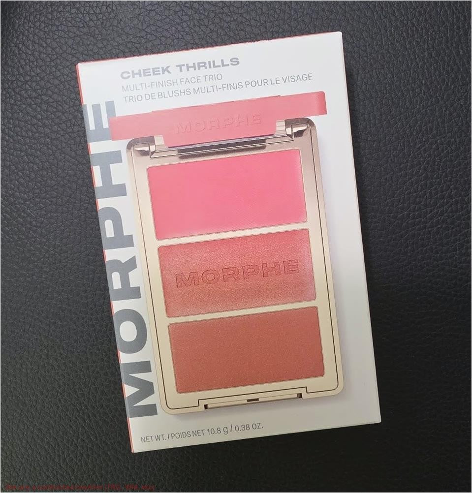 Morphe Cheek Thrills Multi-Finish Face Trio - After Party, Coral Peach & More