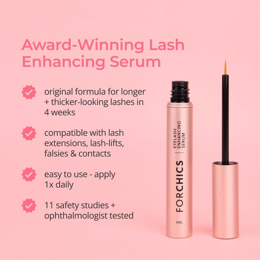 Eyelash Growth Serum - Prostaglandin-Free Lash & Brow Enhancer, Natural Formula