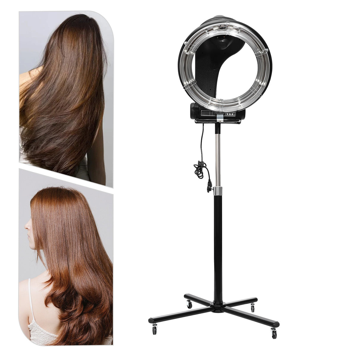 Infrared Hair Dryer Hood Salon Dryer with 6 Modes & Adjustable Height