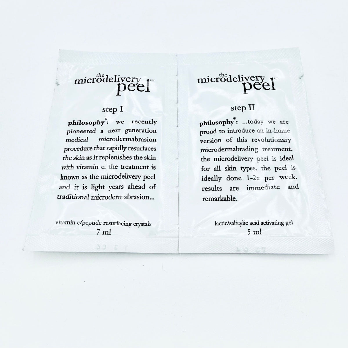Philosophy THE MICRODELIVERY PEEL 5 ml Sample Sachets 2 Step Classic