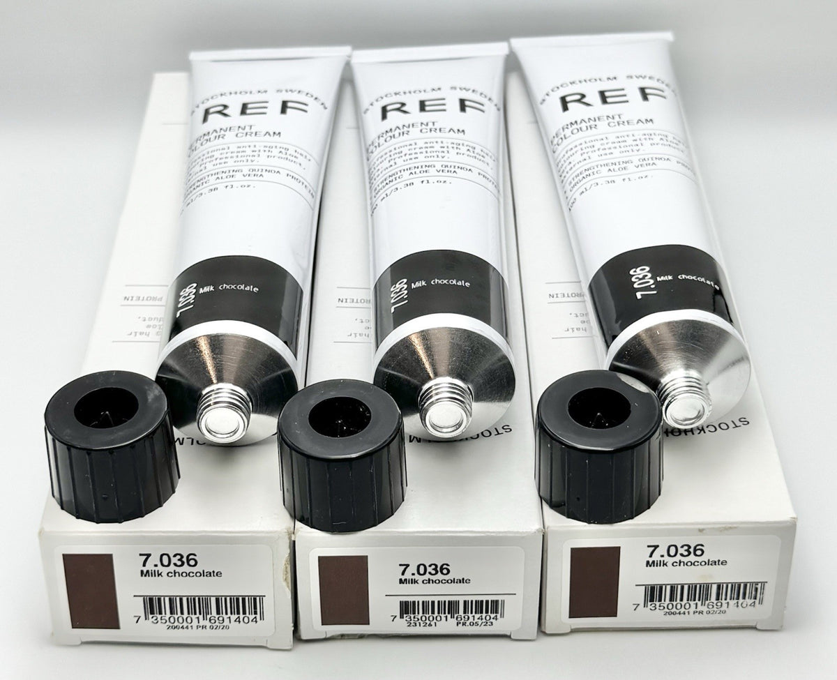 REF Professional Anti-Aging Haircolor 7.036 Milk Chocolate - 3x