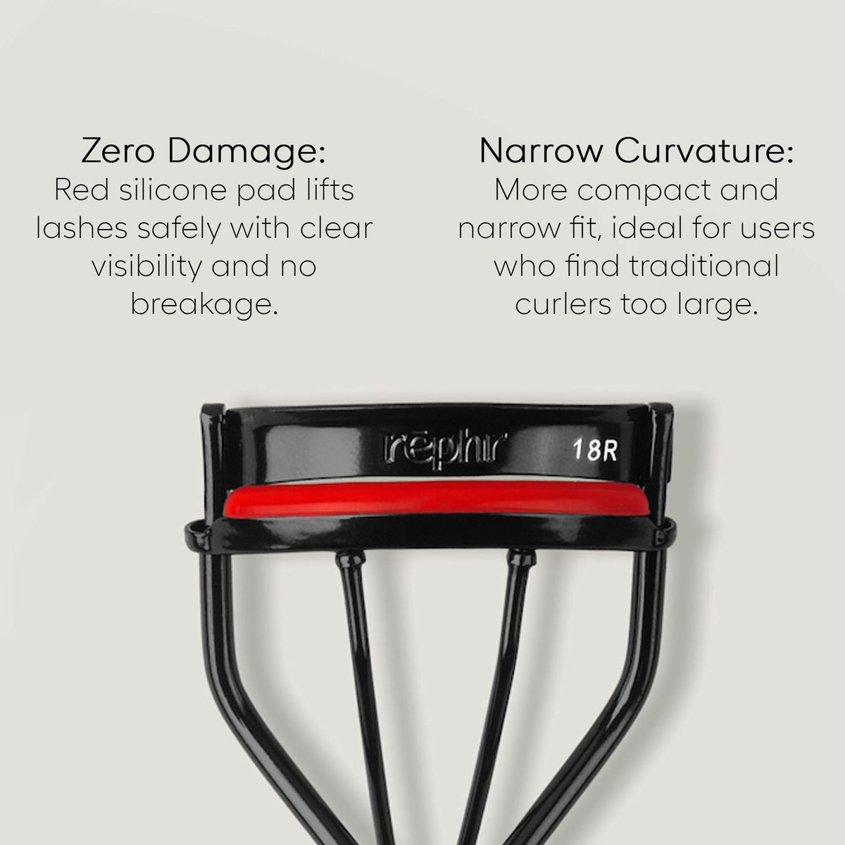 Narrow & Round Eyelash Curler for Small, Rounded Eyes - Professional Lash Tool