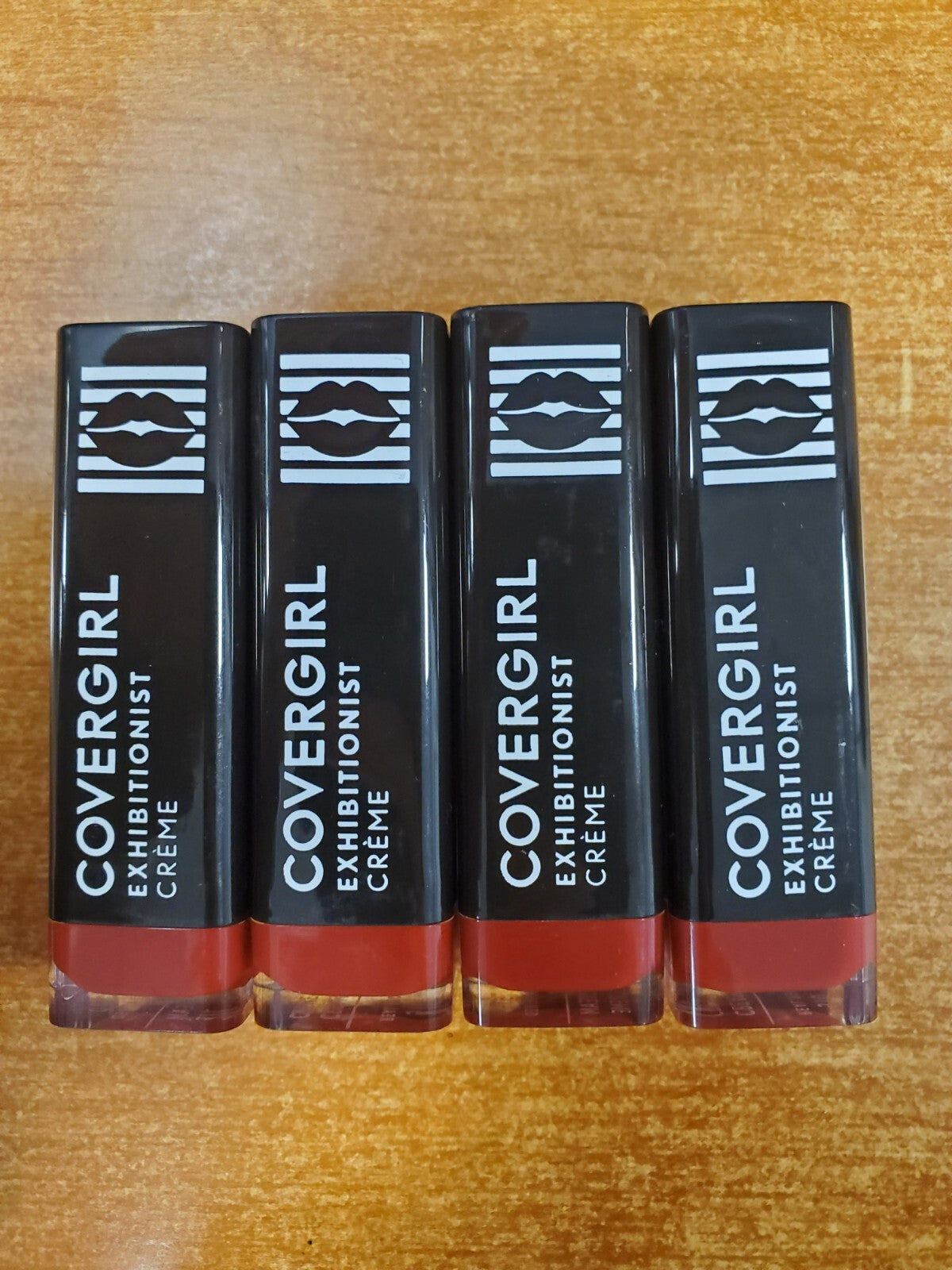 4 Pack Long-Lasting Creme Lipstick #510 Real Red - Hydrating Gloss Finish