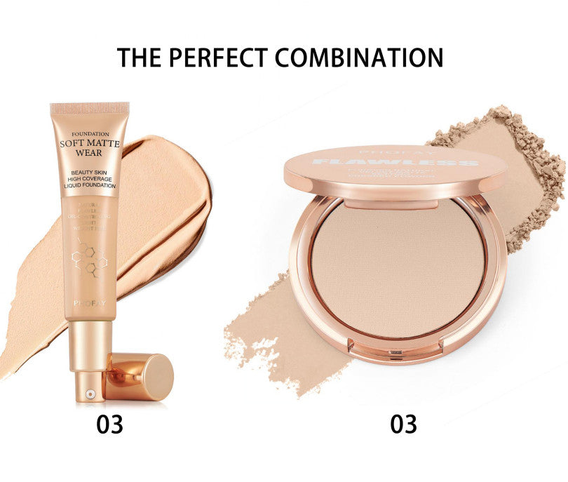Pressed Powder Matte Finish - Unbranded 8g, Multi-Color Options