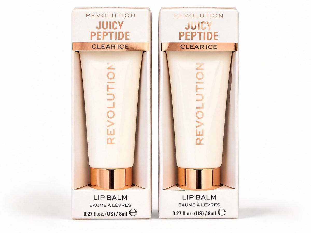 Hydrating Lip Gloss Set - Clear Ice Peptide Lip Balm 2 Pack
