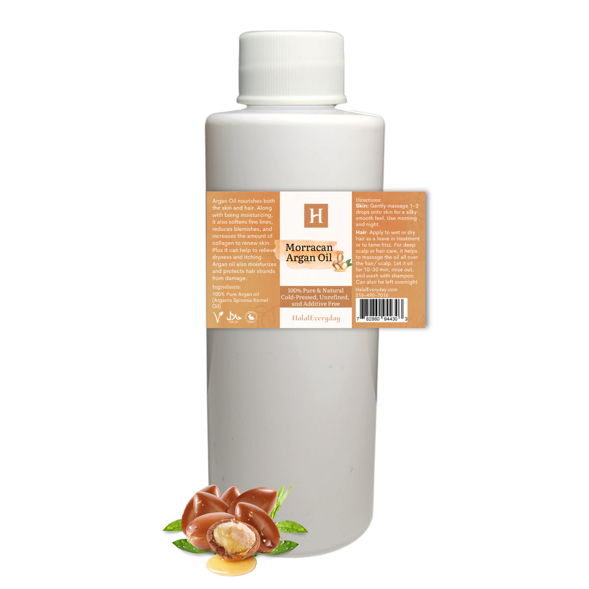 Pure Argan Oil - Natural Organic Cold Pressed Moisturizer for Skin & Hair