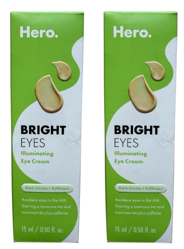 Bright Eyes Illuminating Eye Cream for Puffiness and Dark Circles - 2-Pack, 0.5 oz Each