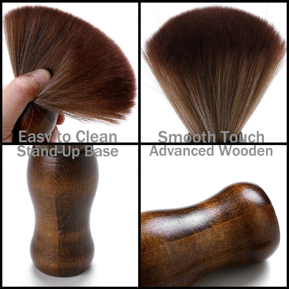 Barber Neck Duster Brush - Professional Hair & Neck Cleaning Tool - Black