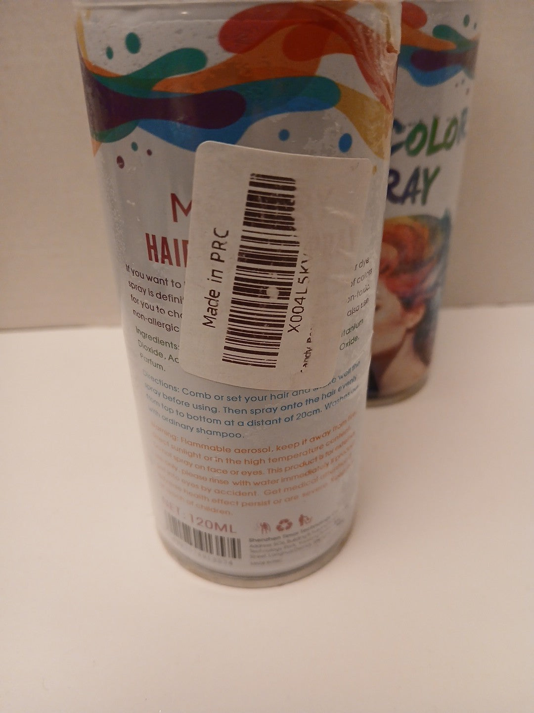 Temporary Gray Hair Spray, 120ml - for Kids & Adults