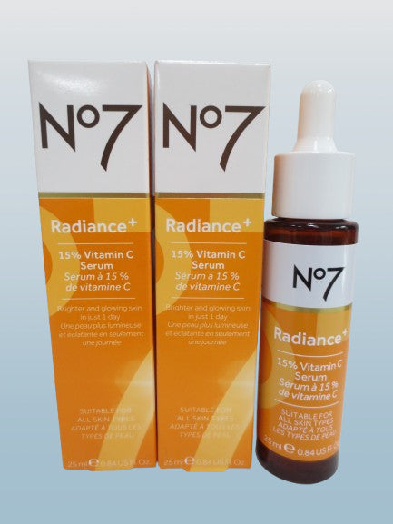 Vitamin C Serum for Brightening & Skin Radiance - 15% Vitamin C, 0.84 oz, Pack of 2
