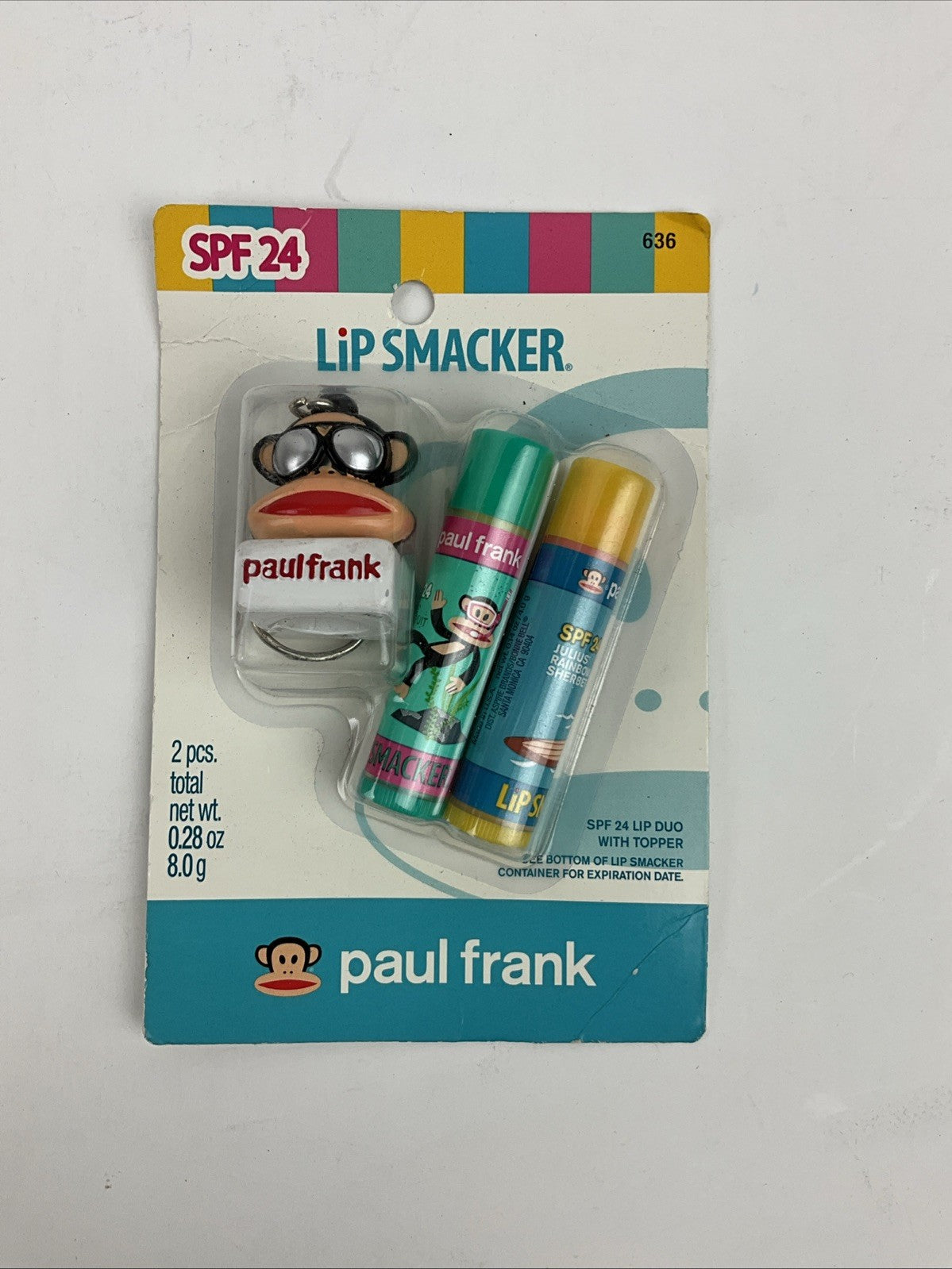 Vintage Bonne Bell Lip Smacker Lip Balm & Topper Set Julius Sherbert Star