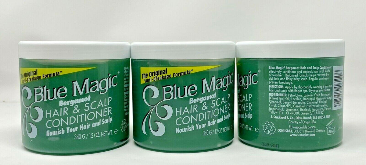 Blue Magic Bergamot Hair & Scalp Conditioner Dress PACK OF 3 - 340g