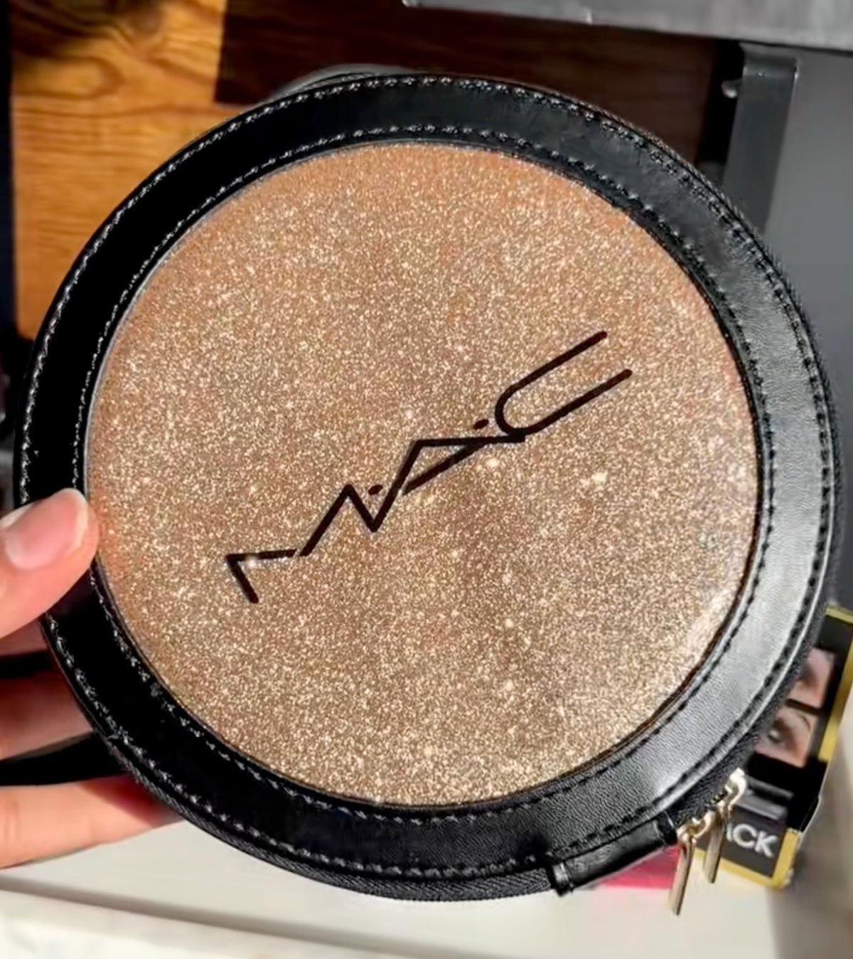 MAC Cosmetics Shimmer Eyeshadow Travel Case - Holiday Gift Bag 2025