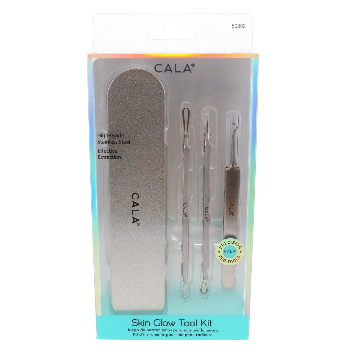 Skin Glow Tool Kit - Acne & Blackhead Extraction Set with 3 Tools
