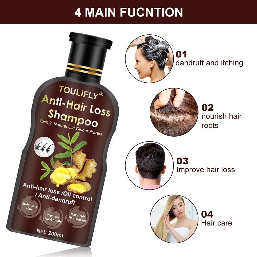 Anti-Hair Loss Shampoo with Ginger Extract - 200ml