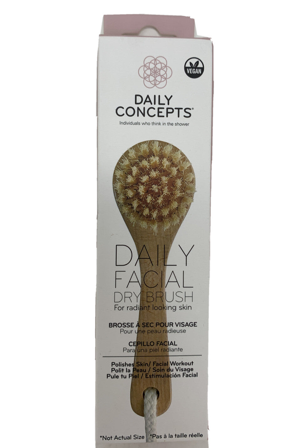 Facial Dry Brush for Skin Cleansing & Workout - Vegan Skin Care Tool