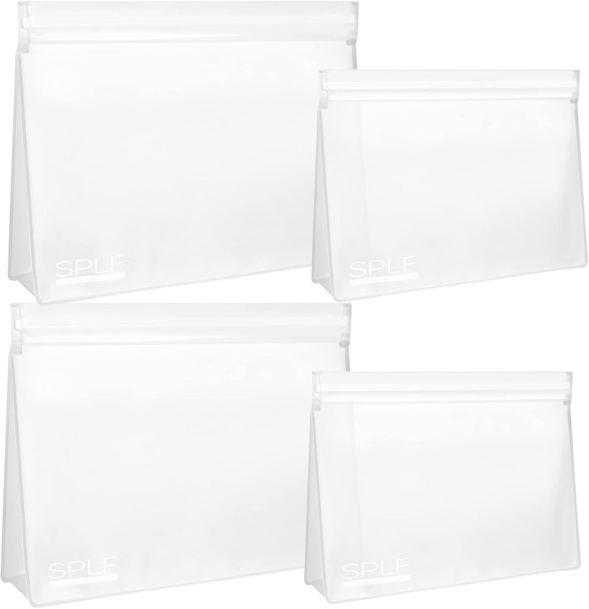 4 Pack Leakproof Clear Travel Toiletry Bags Quart Size BPA Free Organizer