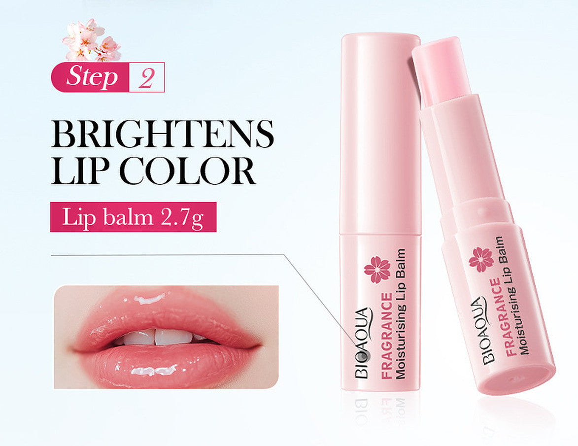 Bioaqua Sakura Fragrance 4-Piece Body Lotion Lip Balm Hand Care Set