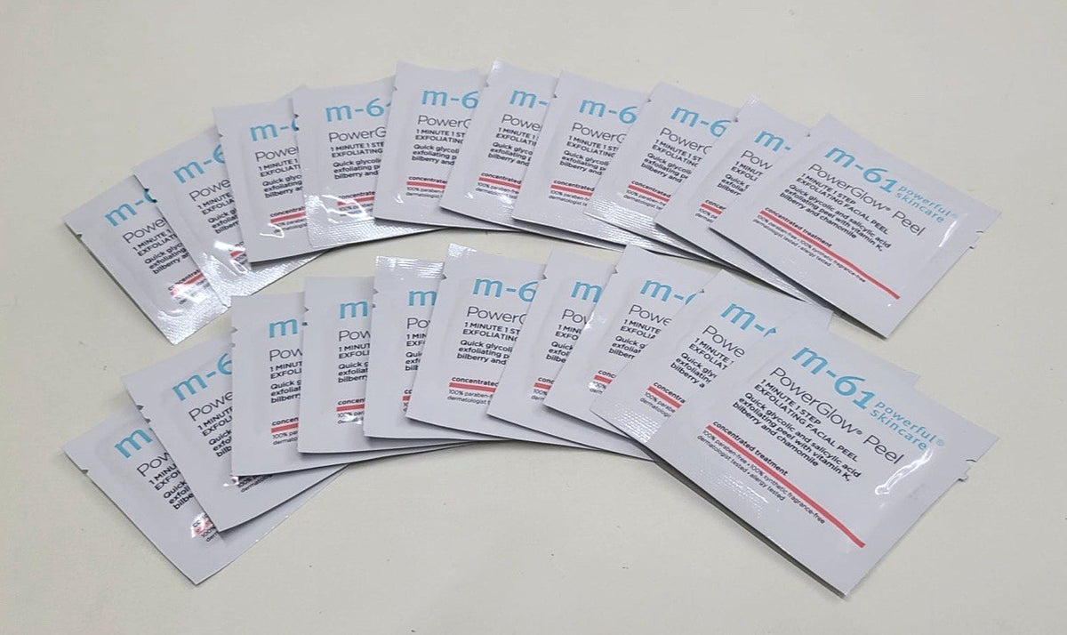 M-61 Power Glow Peel 1 Minute Exfoliating Facial Peel - 20 Treatments