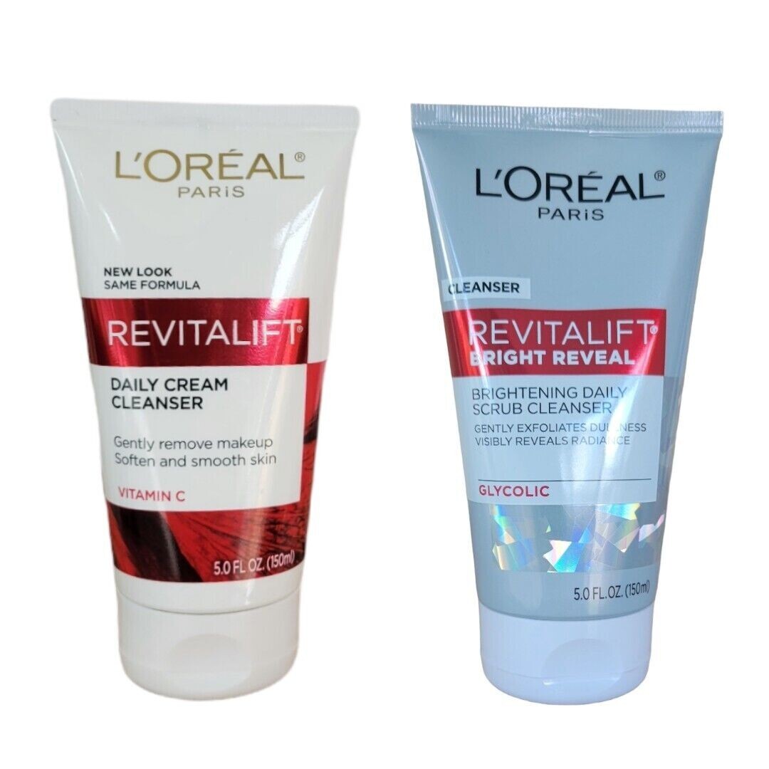 L'Oréal Paris Revitalift Bright Reveal Facial Scrub & Daily Cleanser Set - 5 oz