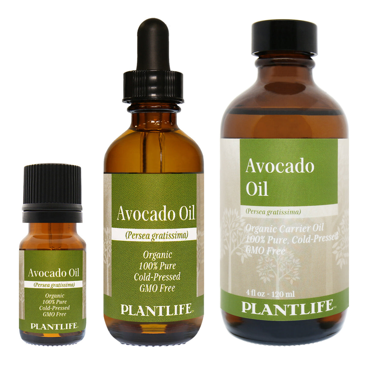 Plantlife Carrier Oil Set - Cold Pressed, Non-GMO, Skin & Hair Care