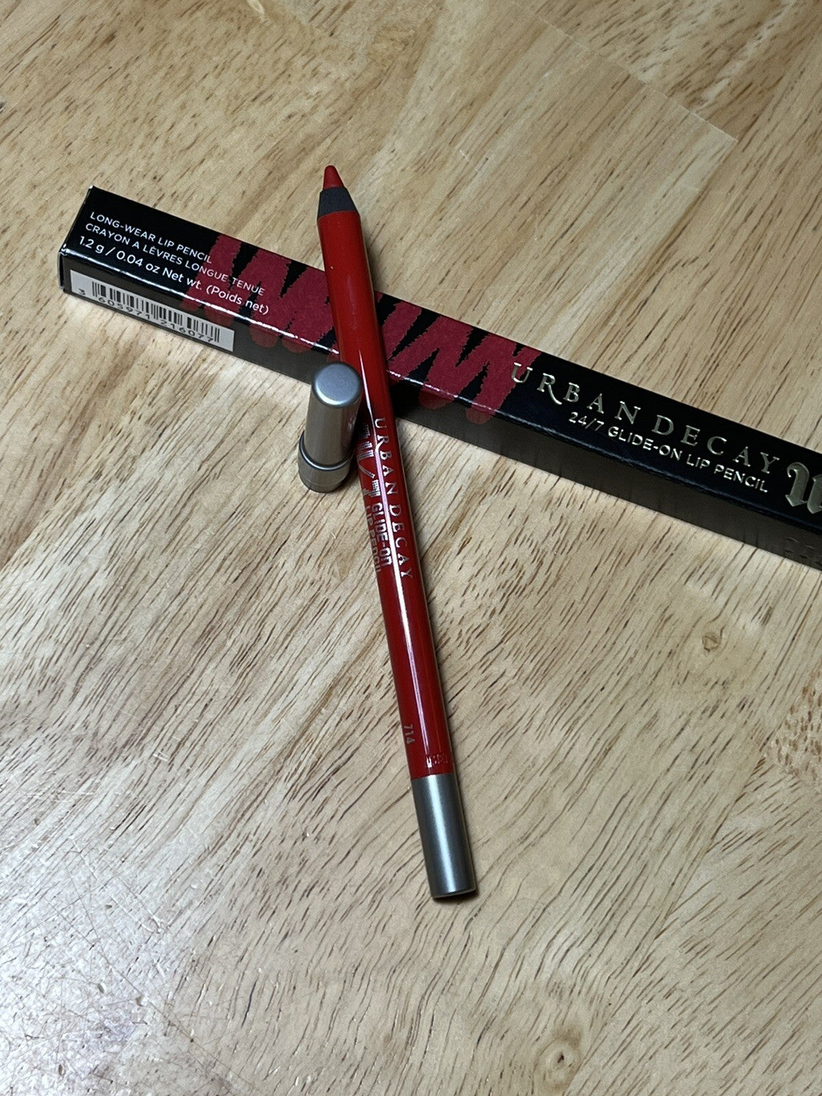 Lip Liner Pencil Long-Lasting Waterproof Bright Red 24/7 Glide-On