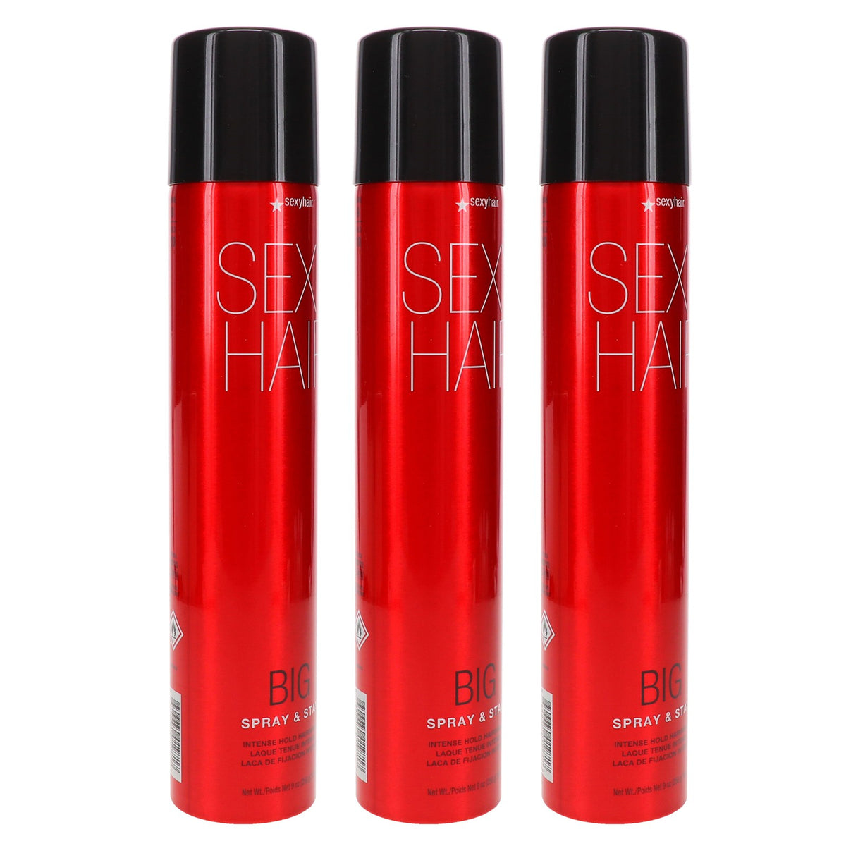 Professional Heavy Hold Hairspray - 9 oz, 3 Pack - Long Lasting, Humidity-Resistant Styling Spray