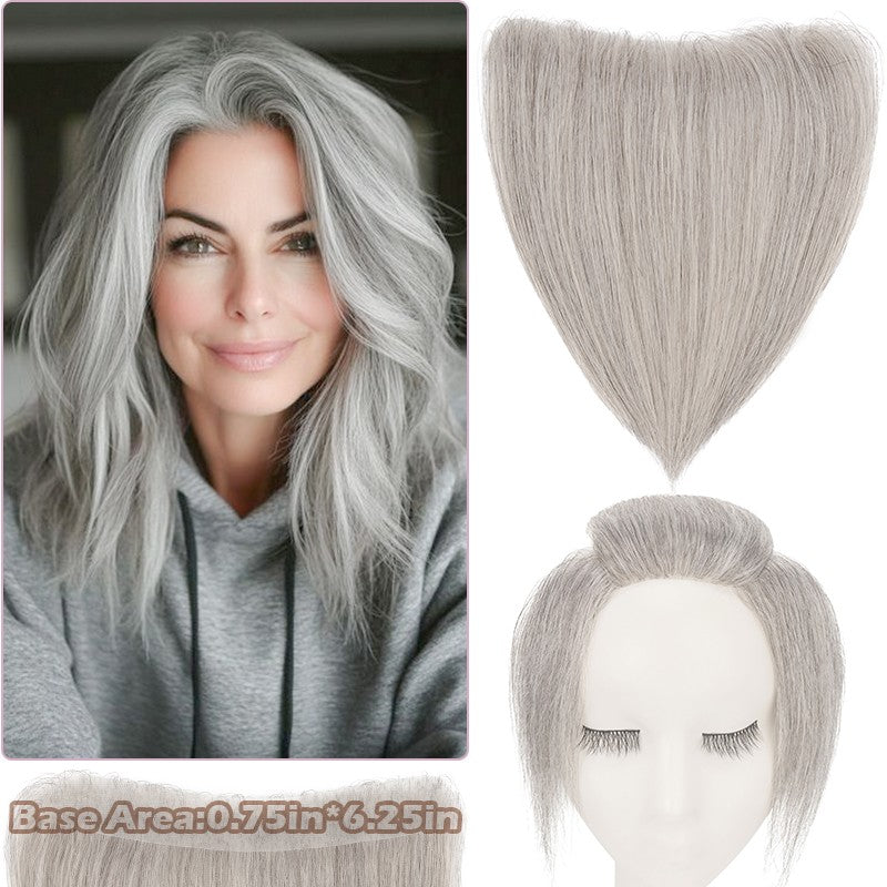 Full Lace Hair Topper with Wire for Women - Natural Human Hair Frontal