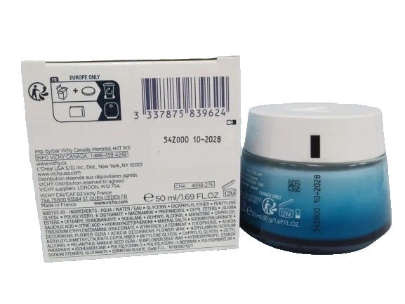 Vichy Mineral 89 72H Moisture Boosting Cream - 1.69oz (2 Pack)