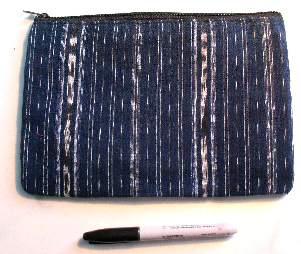 Guatemala Handmade Huipil Wallet - Geometric Cotton Clutch with Removable Strap