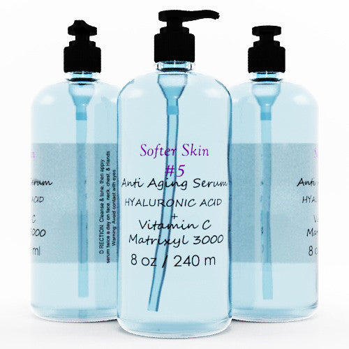 8 oz Hyaluronic Acid Serum with Vitamin C & Matrixyl 3000 Anti-Aging Skin Care