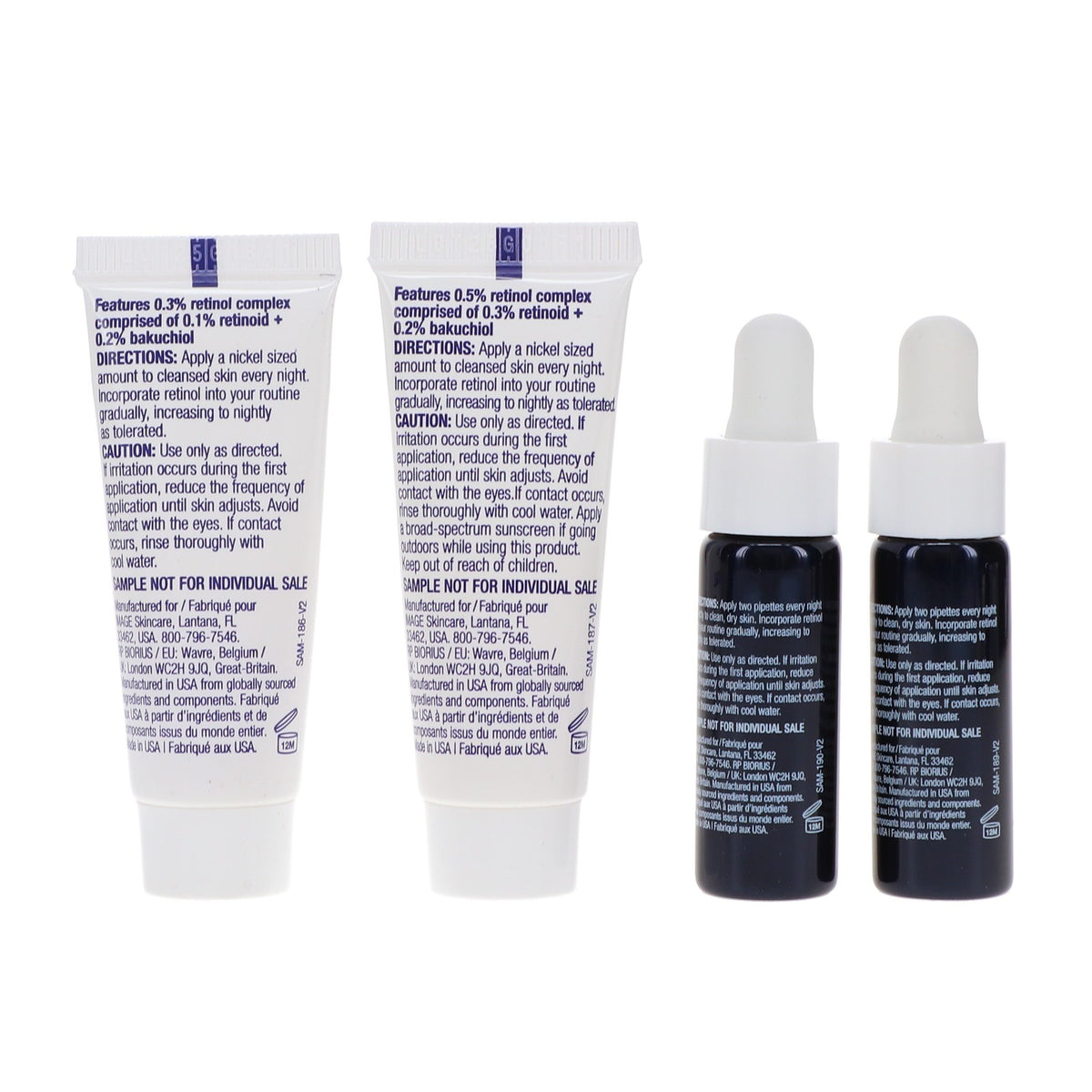 Anti-Aging Retinol Skincare Kit for Youthful Radiance - Trial Size
