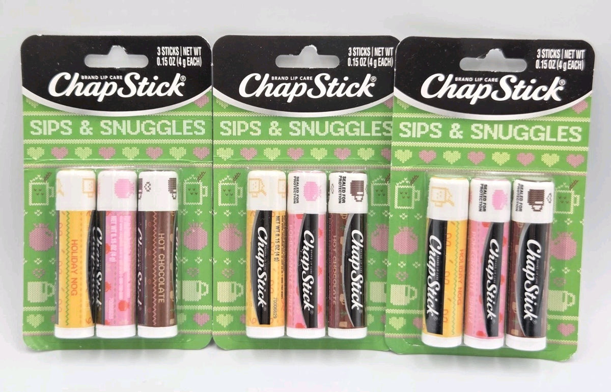 Lip Care Set 3 Pack Sips & Snuggles Hot Chocolate Pomegranate