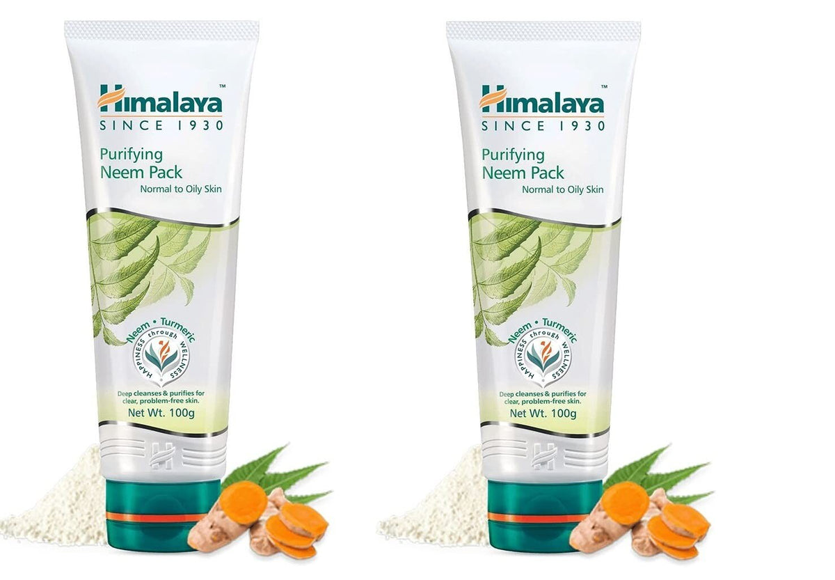 2 Pack Himalaya Herbals Purifying Neem Face Mask - For Oily & Acne-Prone Skin