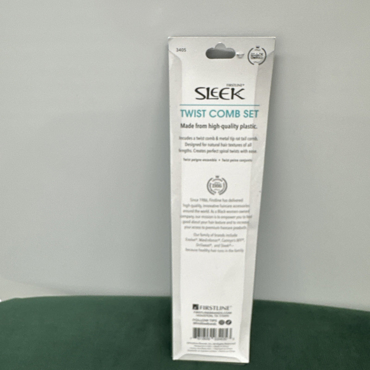 FirstLine Spiral Out Twist Comb Set - Hair Styling & Detangling Tool