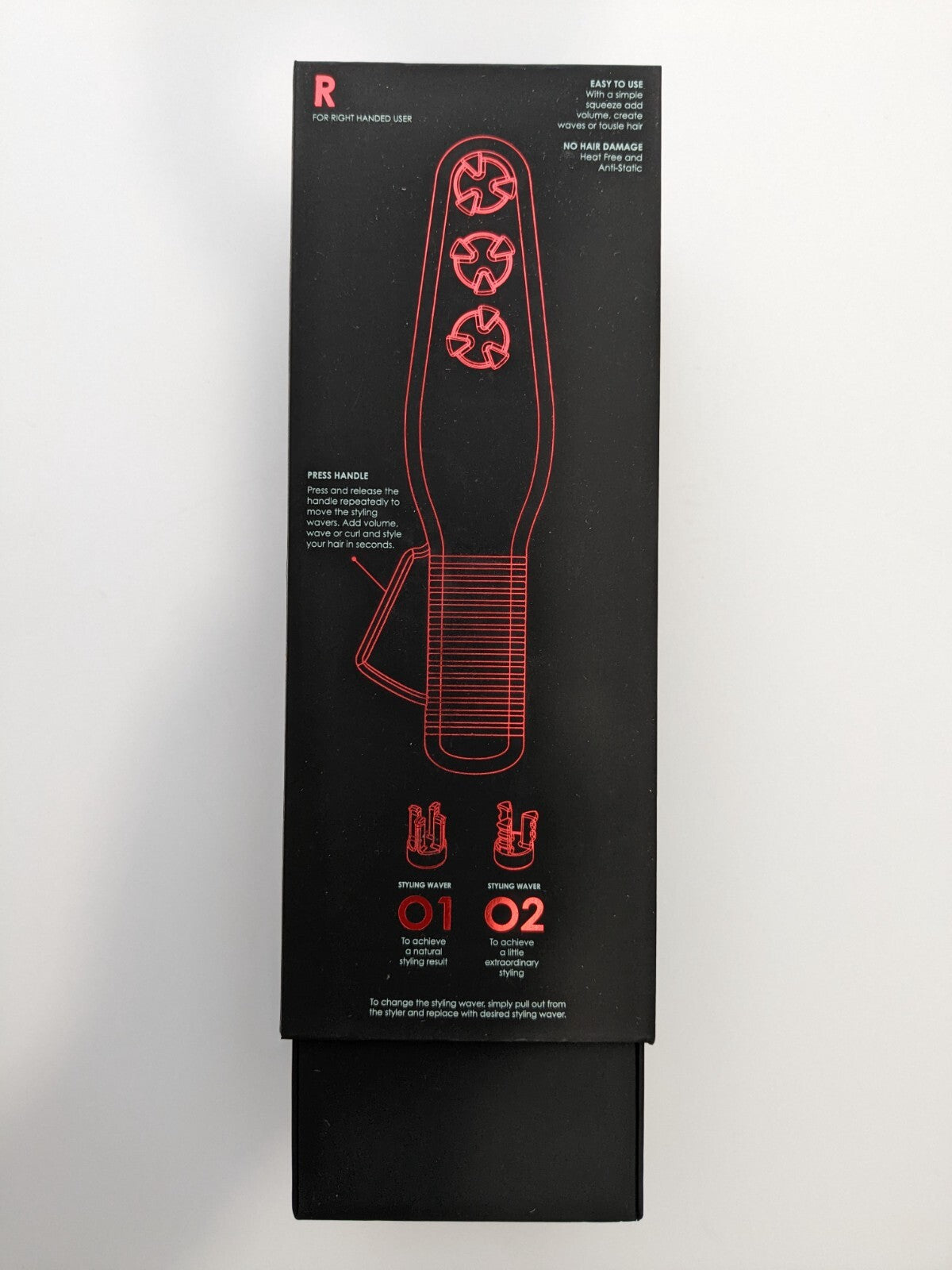 Cordless Hair Volumizer and Wave Styler - No Heat or Electricity