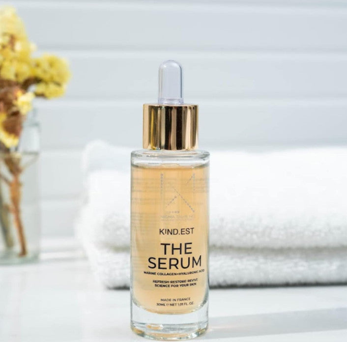 Anti-Aging Skin Serum with Hyaluronic Acid & Marine Collagen - 1oz