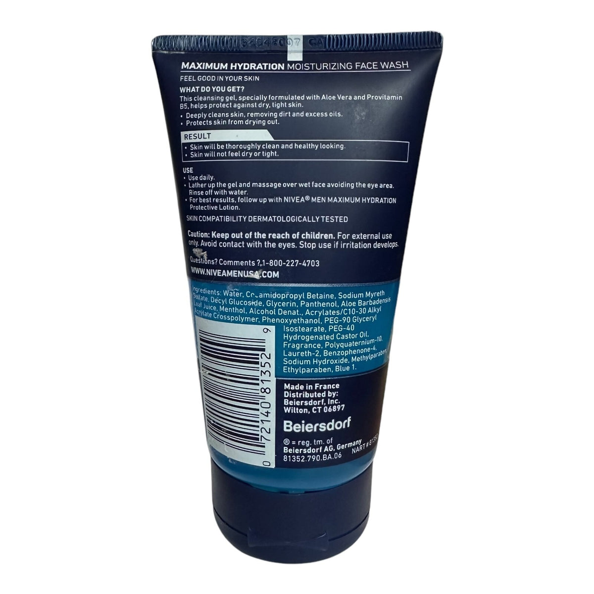 Nivea Men Maximum Hydration Moisturizing Face Wash 5 oz Discontinued