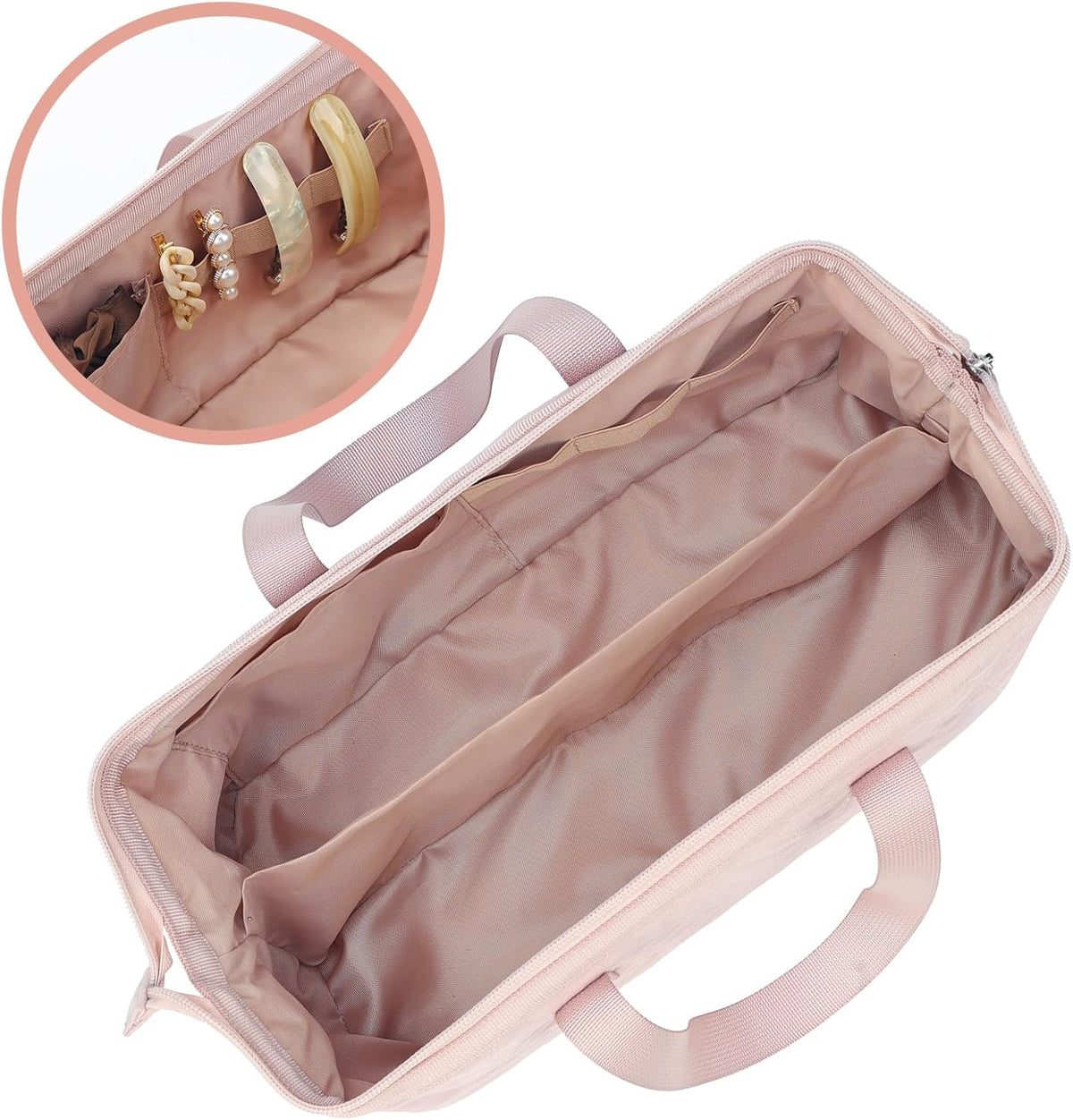 Portable Travel Hair Tool Case Organizer for Dryer & Curling Iron