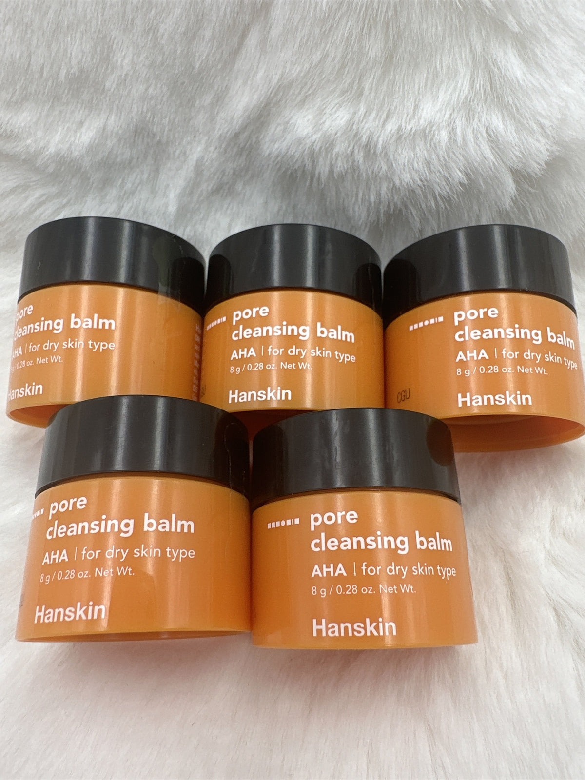 Mini Pore Cleansing Balm Set for Dry Skin - AHA Facial Skin Care, 5 pcs